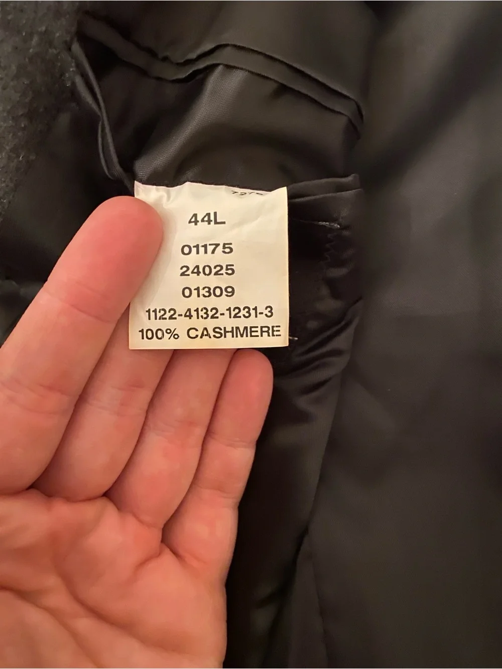 Joseph a banks Men's Dark Charcoal 100% cashmere Blazer 44L